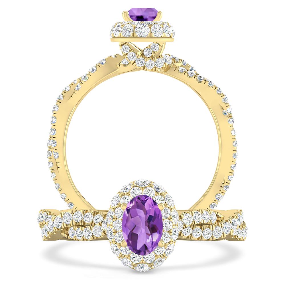 Yellow Gold - Amethyst