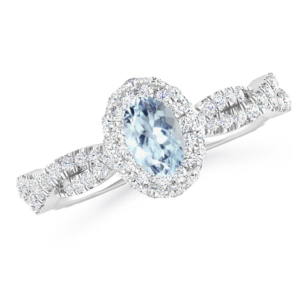 White Gold - Aquamarine