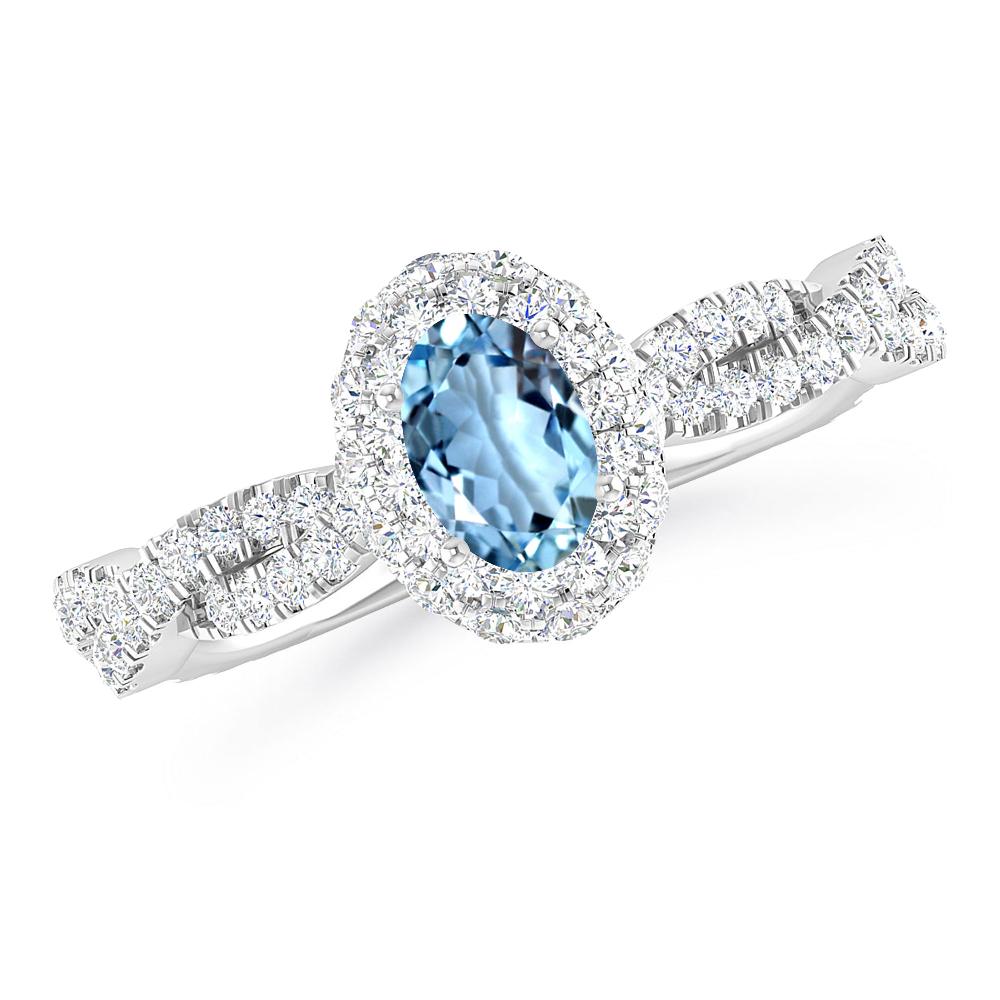 White Gold - Aquamarine