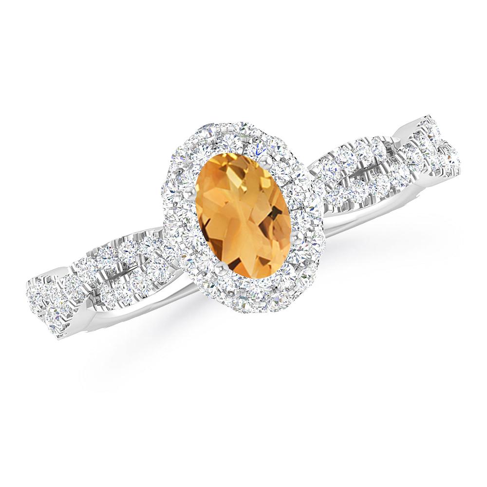 White Gold - Citrine
