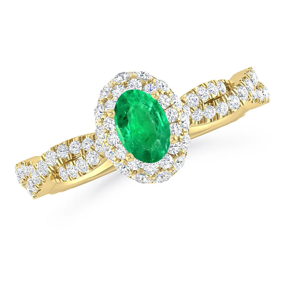 Yellow Gold - Emerald