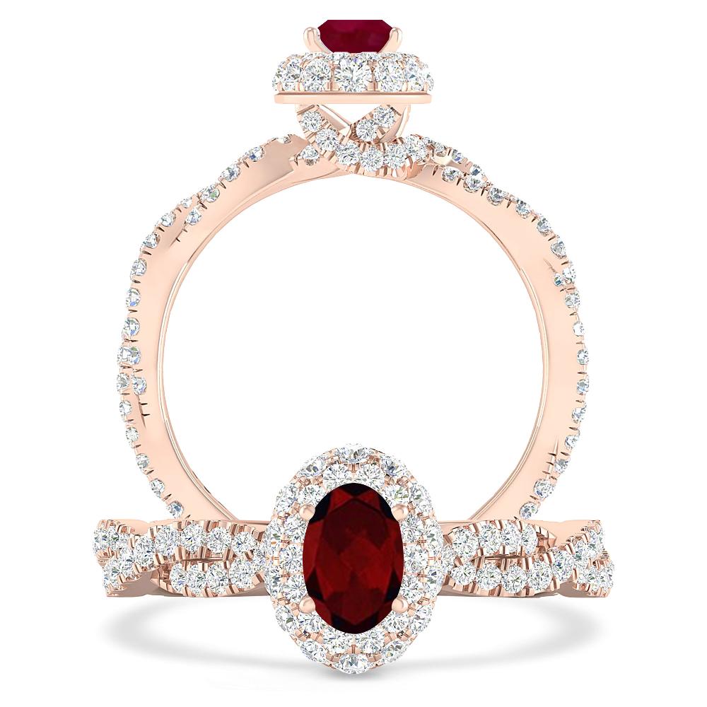 Rose Gold - Garnet