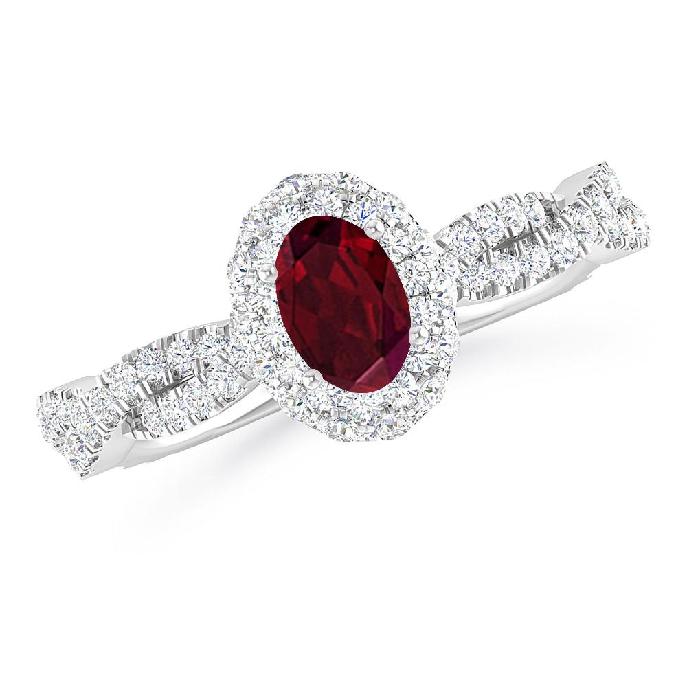 White Gold - Garnet