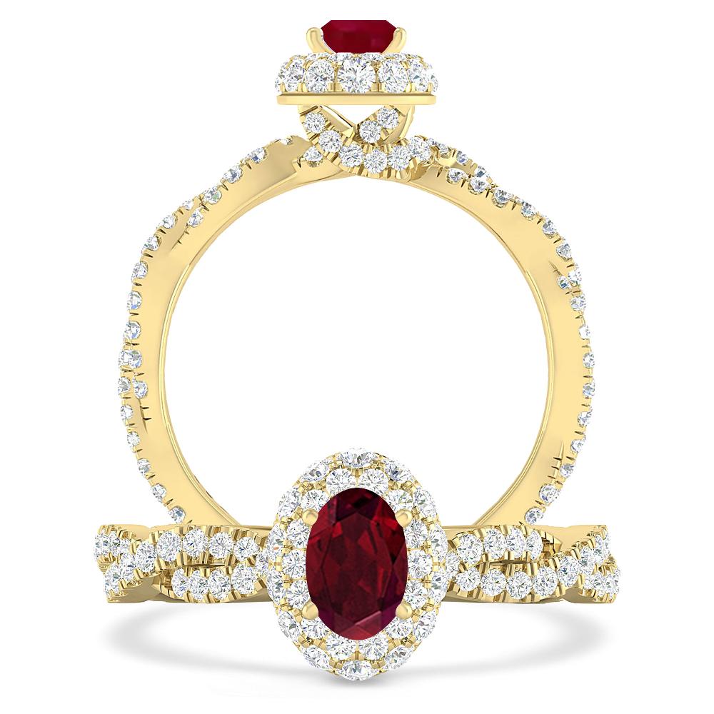 Yellow Gold - Garnet