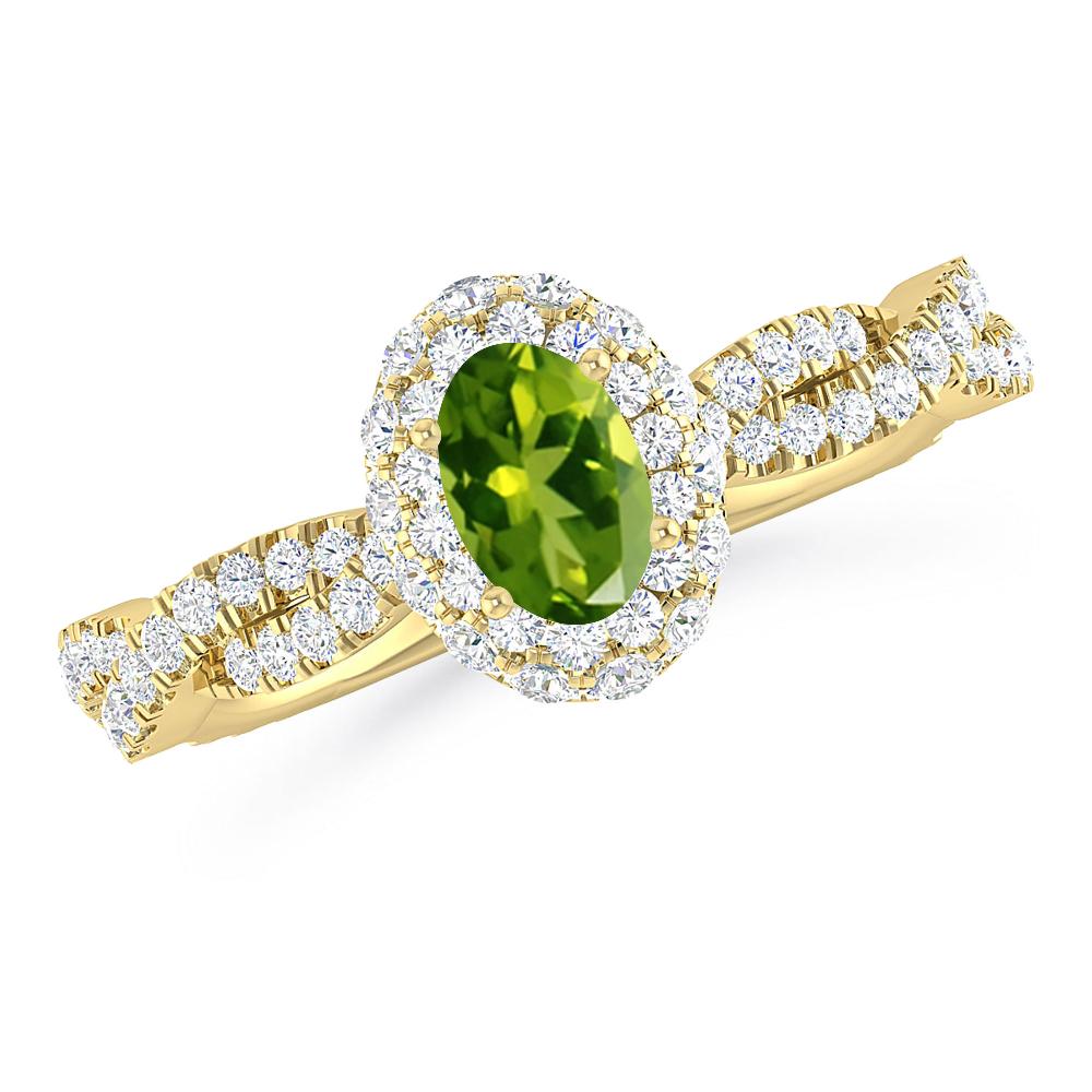 Yellow Gold - Peridot