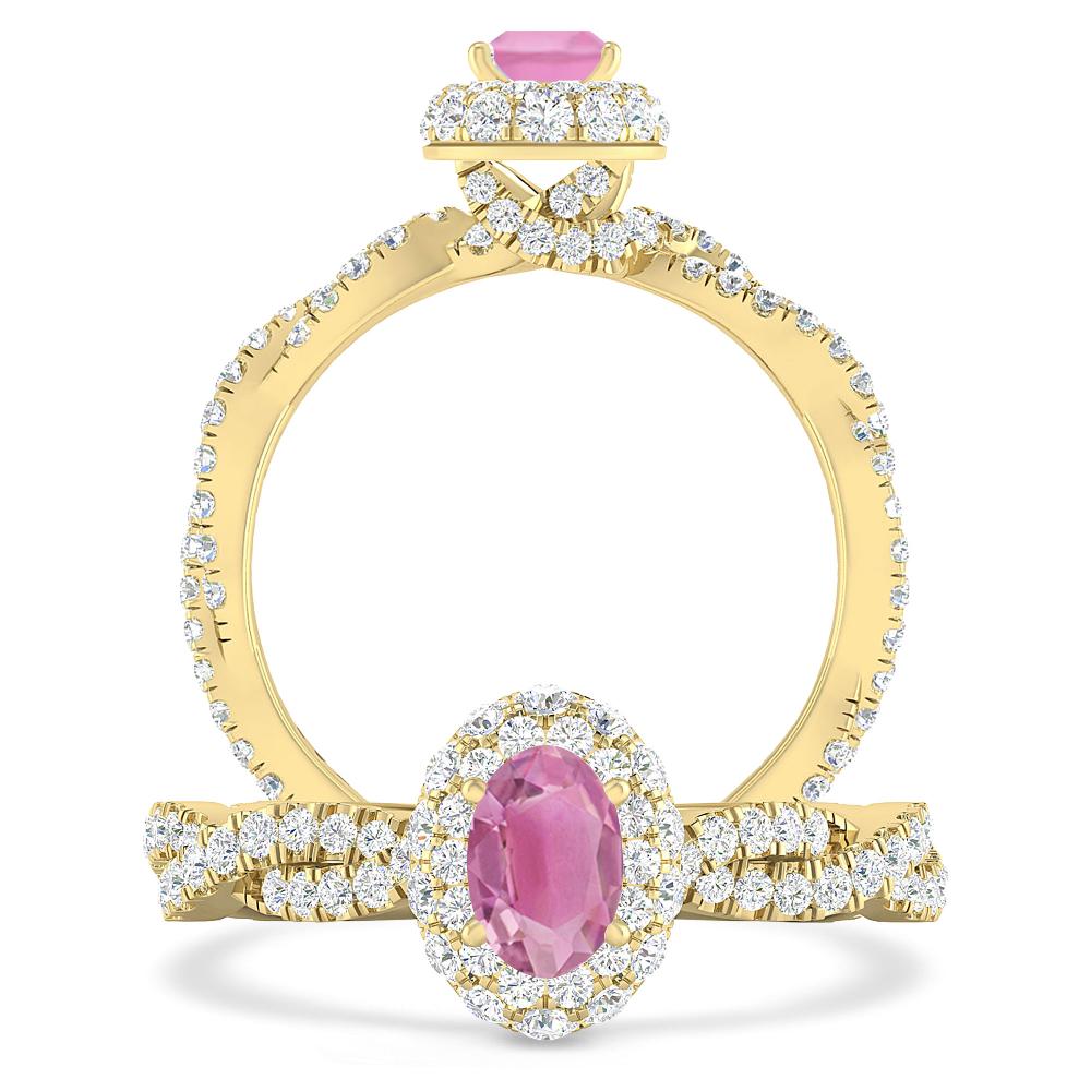 Yellow Gold - Pink Tourmaline