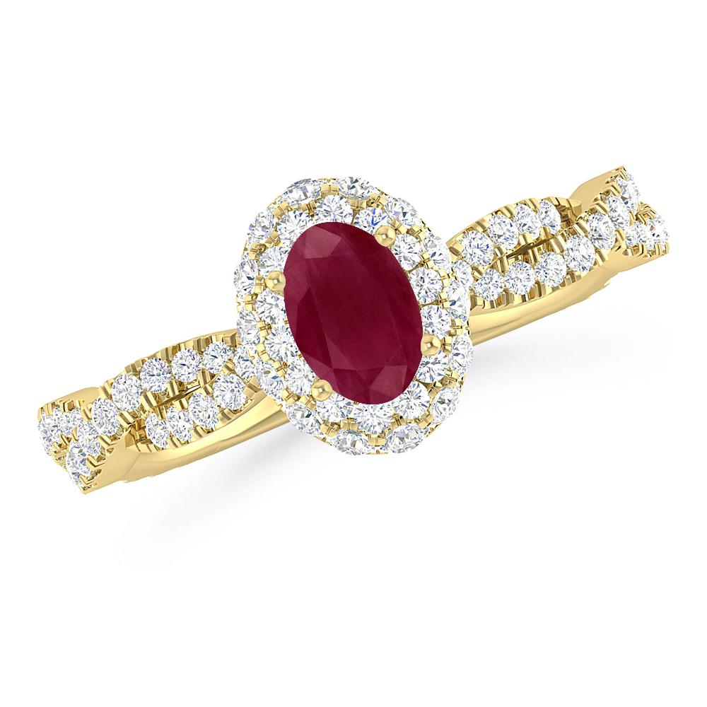 Yellow Gold - Ruby