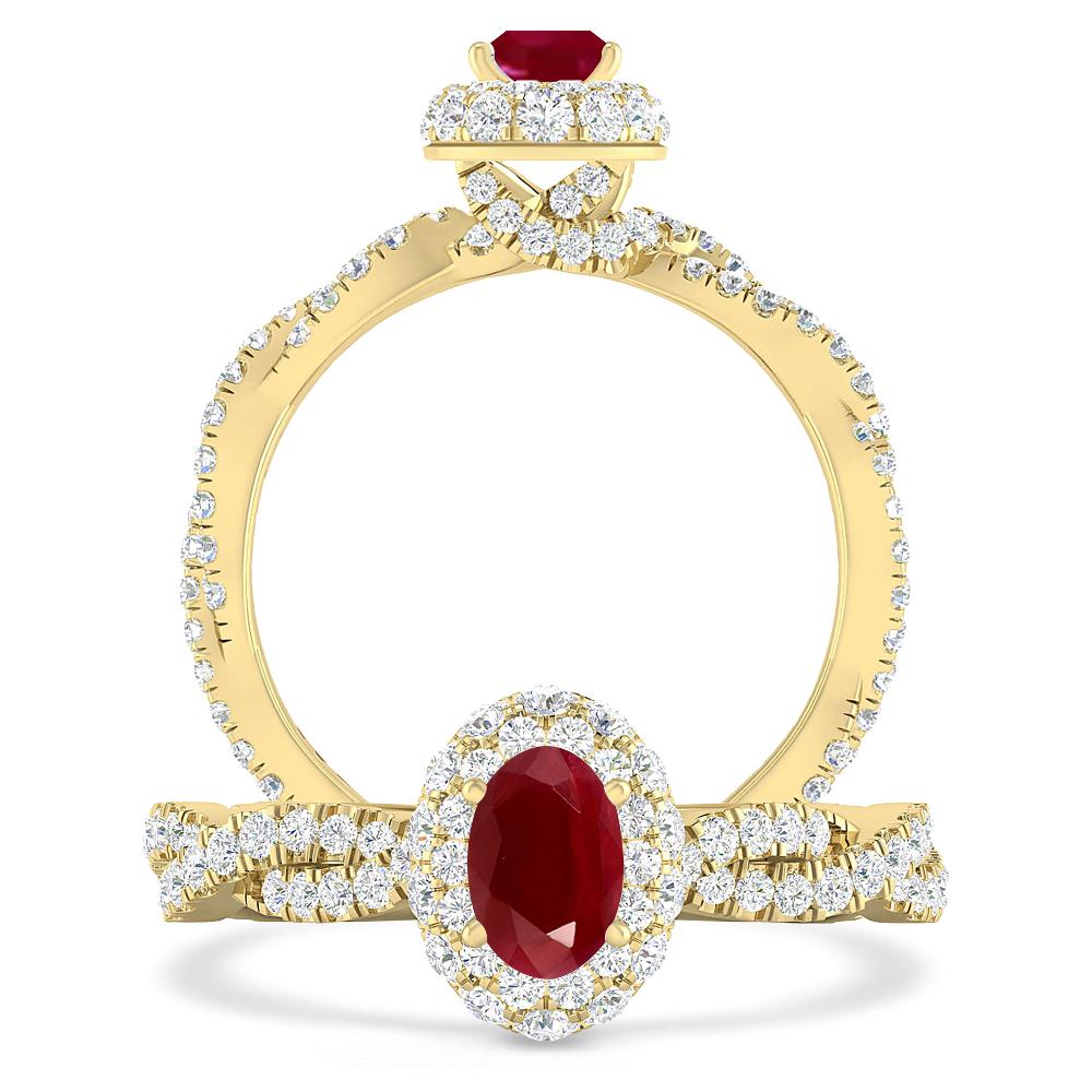 Yellow Gold - Ruby