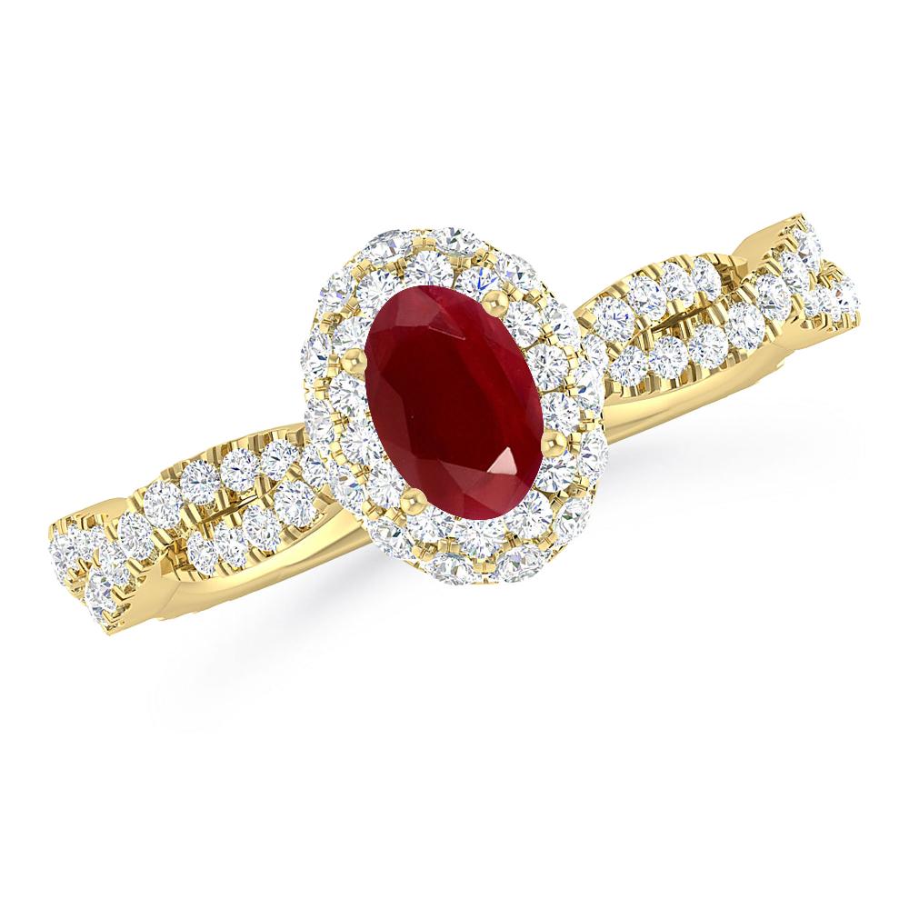 Yellow Gold - Ruby