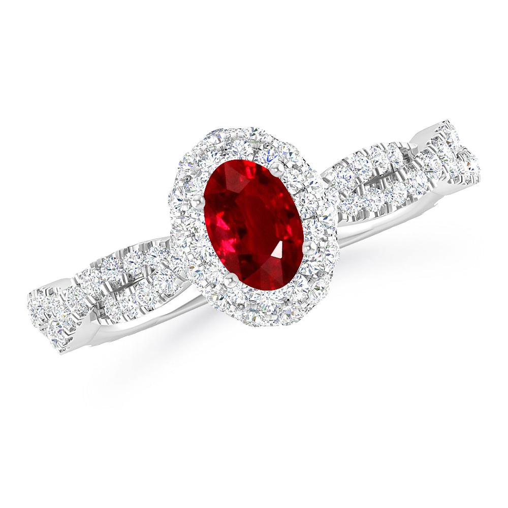 White Gold - Ruby