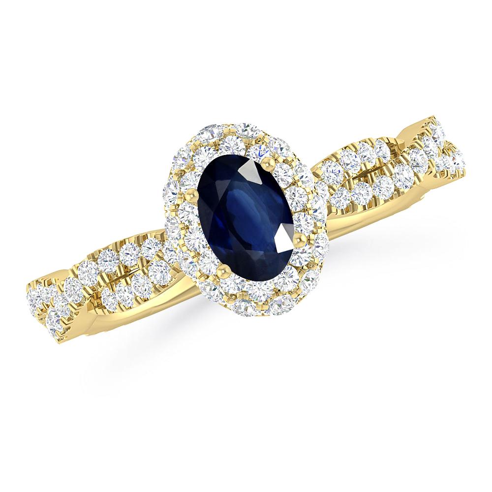 Yellow Gold - Sapphire