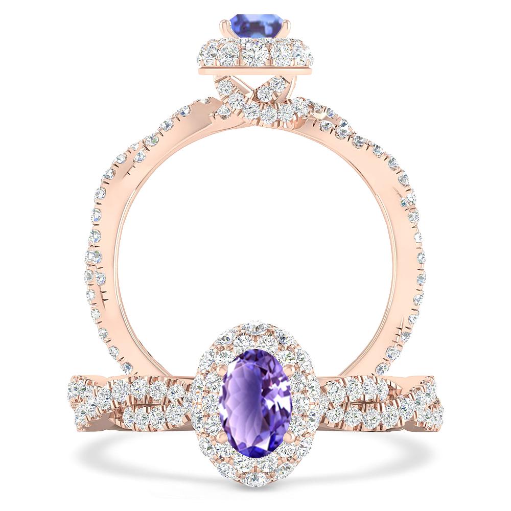 Rose Gold - Tanzanite