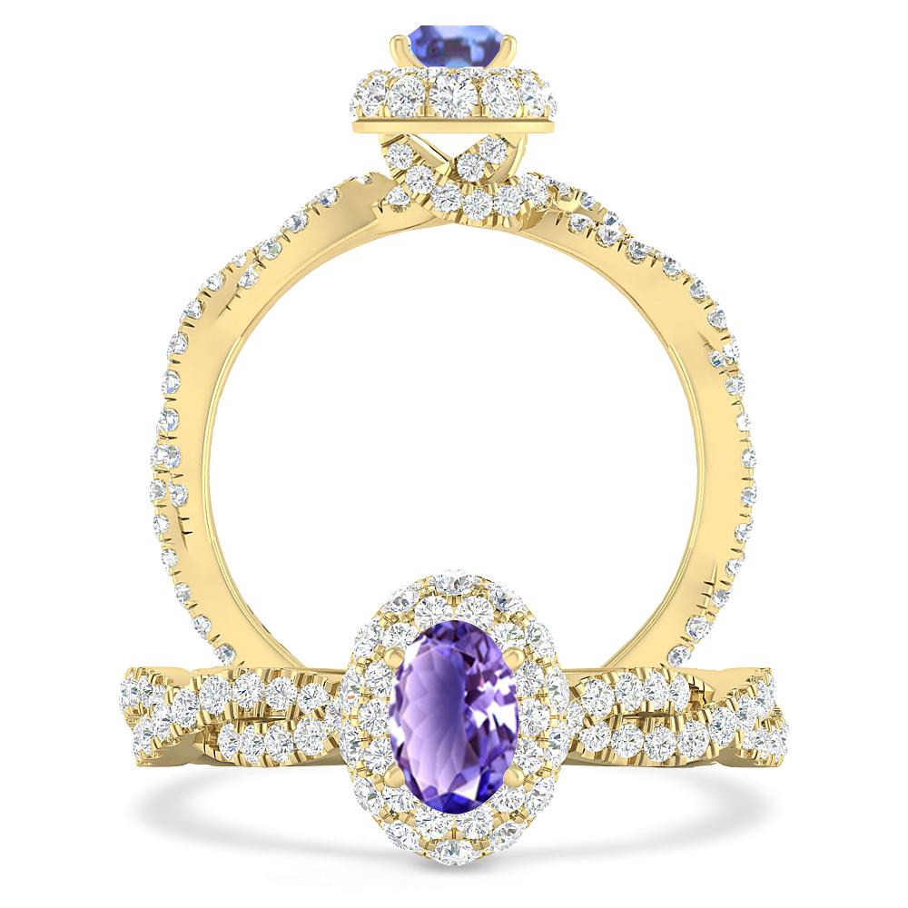 Yellow Gold - Tanzanite
