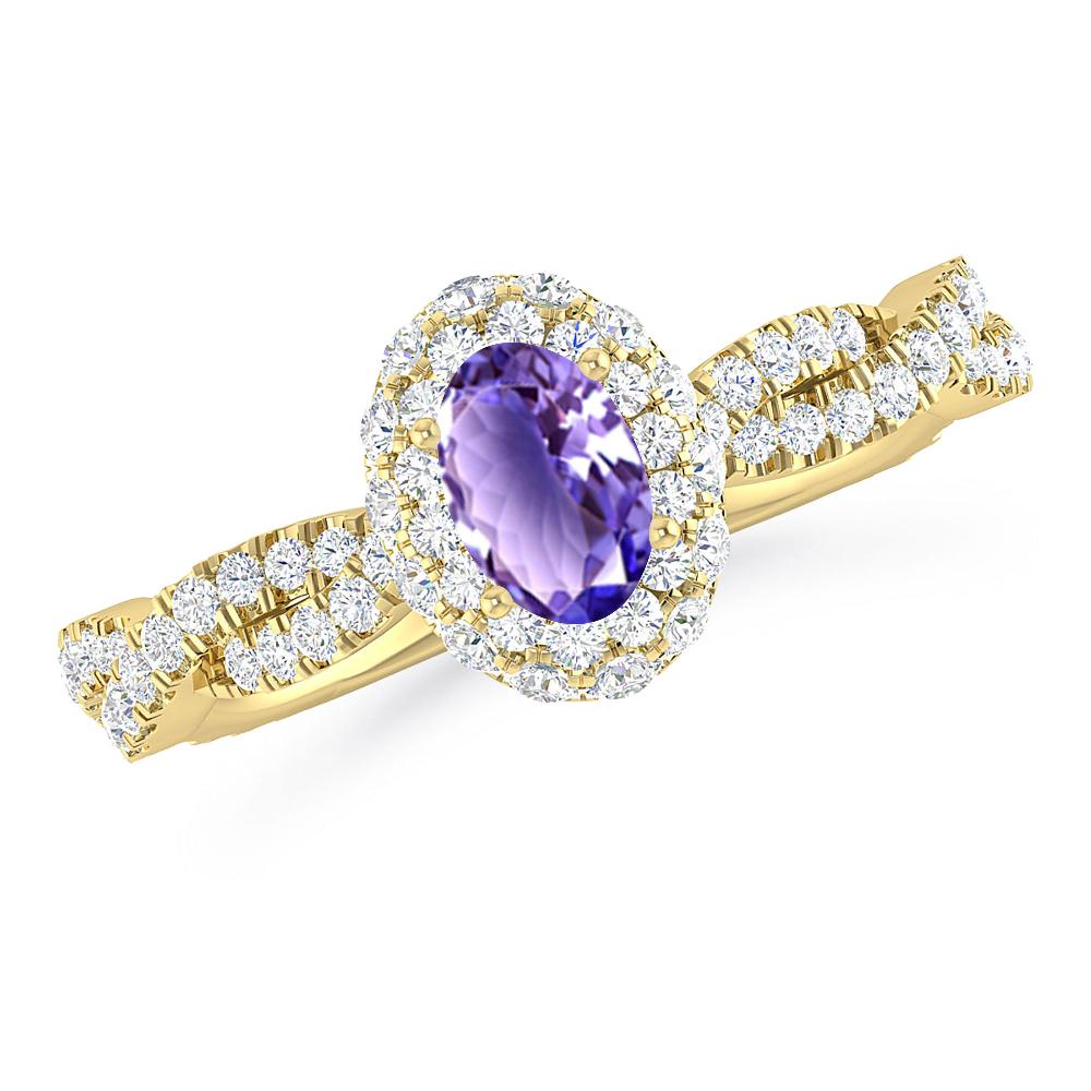 Yellow Gold - Tanzanite