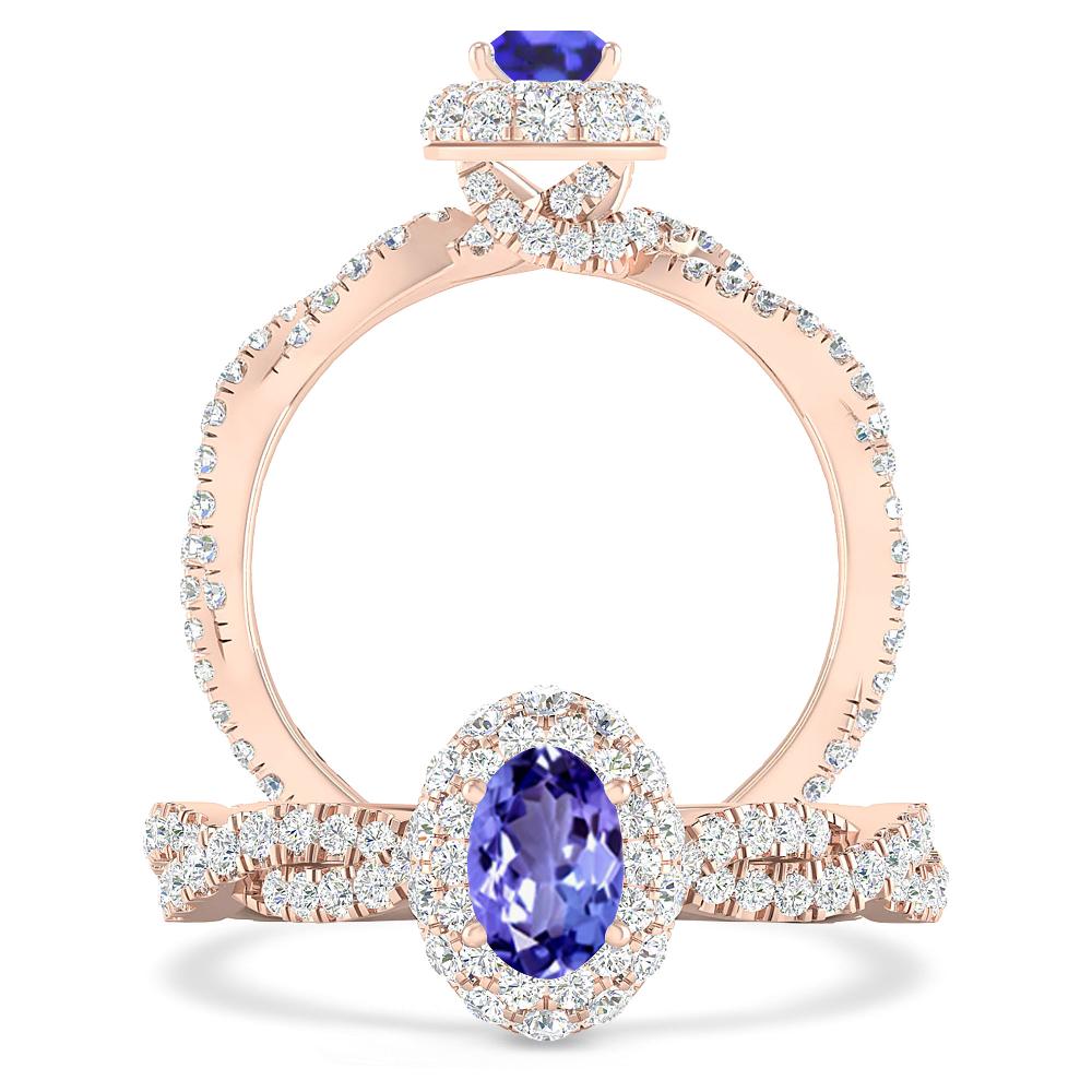 Rose Gold - Tanzanite