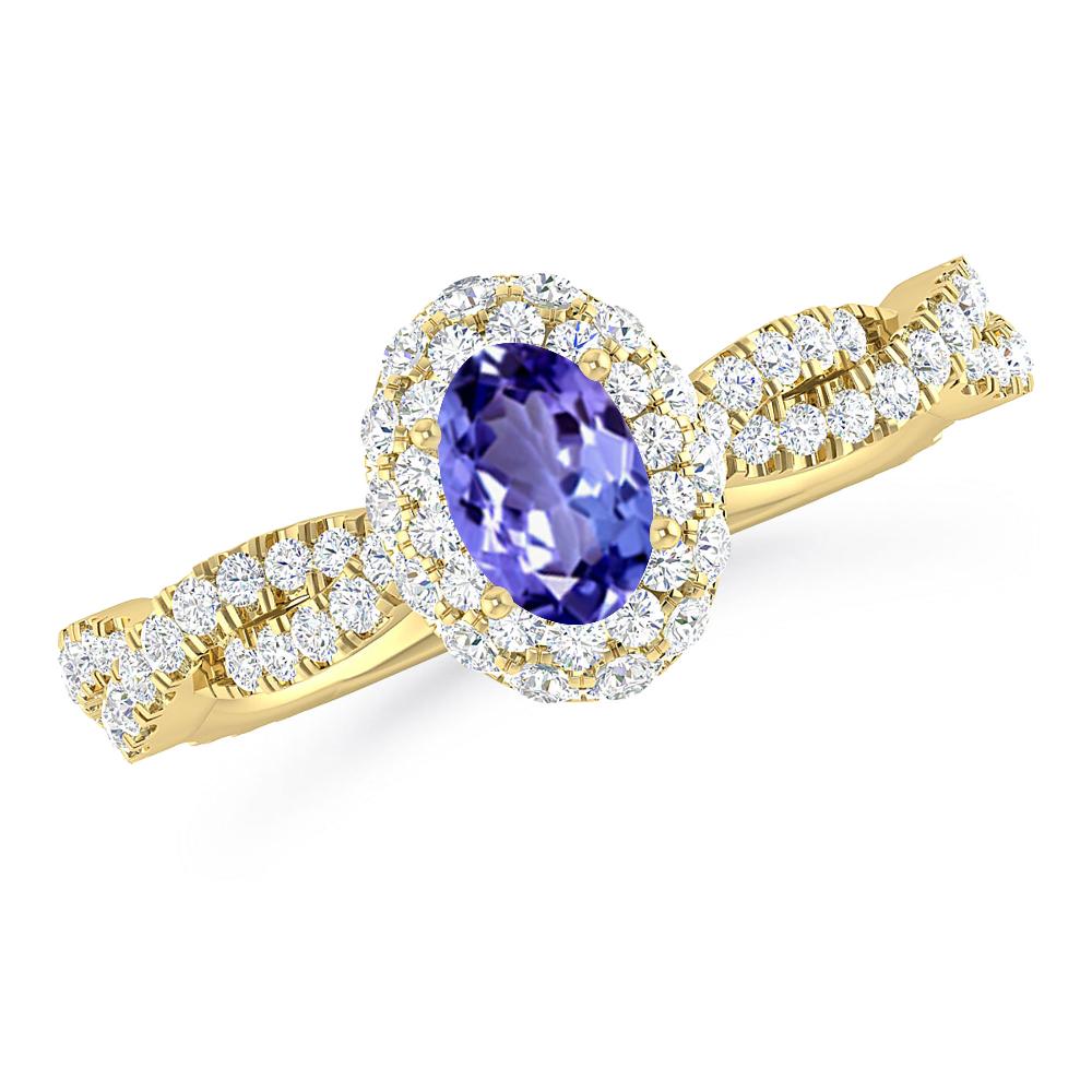 Yellow Gold - Tanzanite