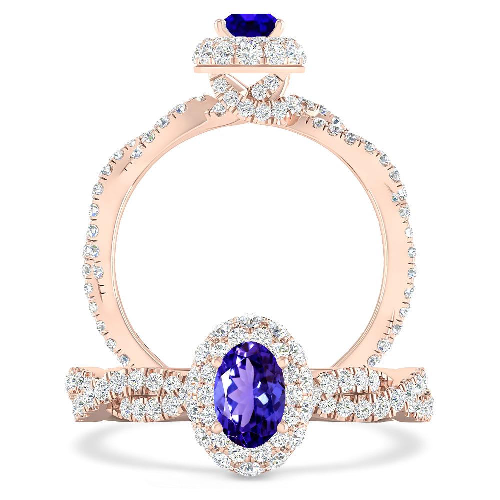 Rose Gold - Tanzanite