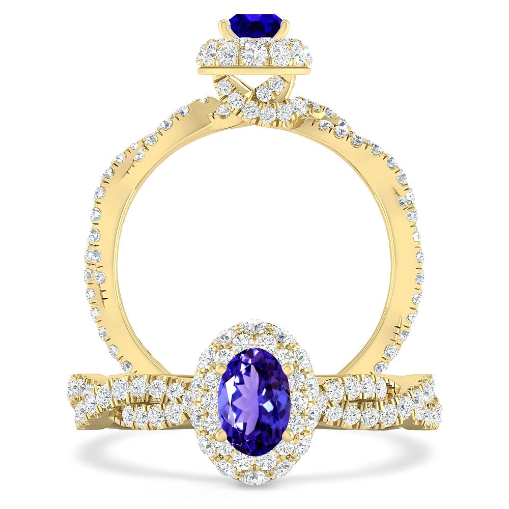 Yellow Gold - Tanzanite