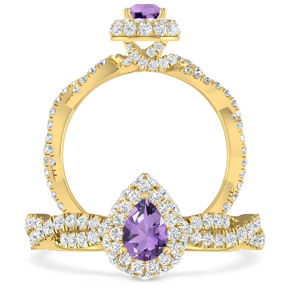 Yellow Gold - Amethyst