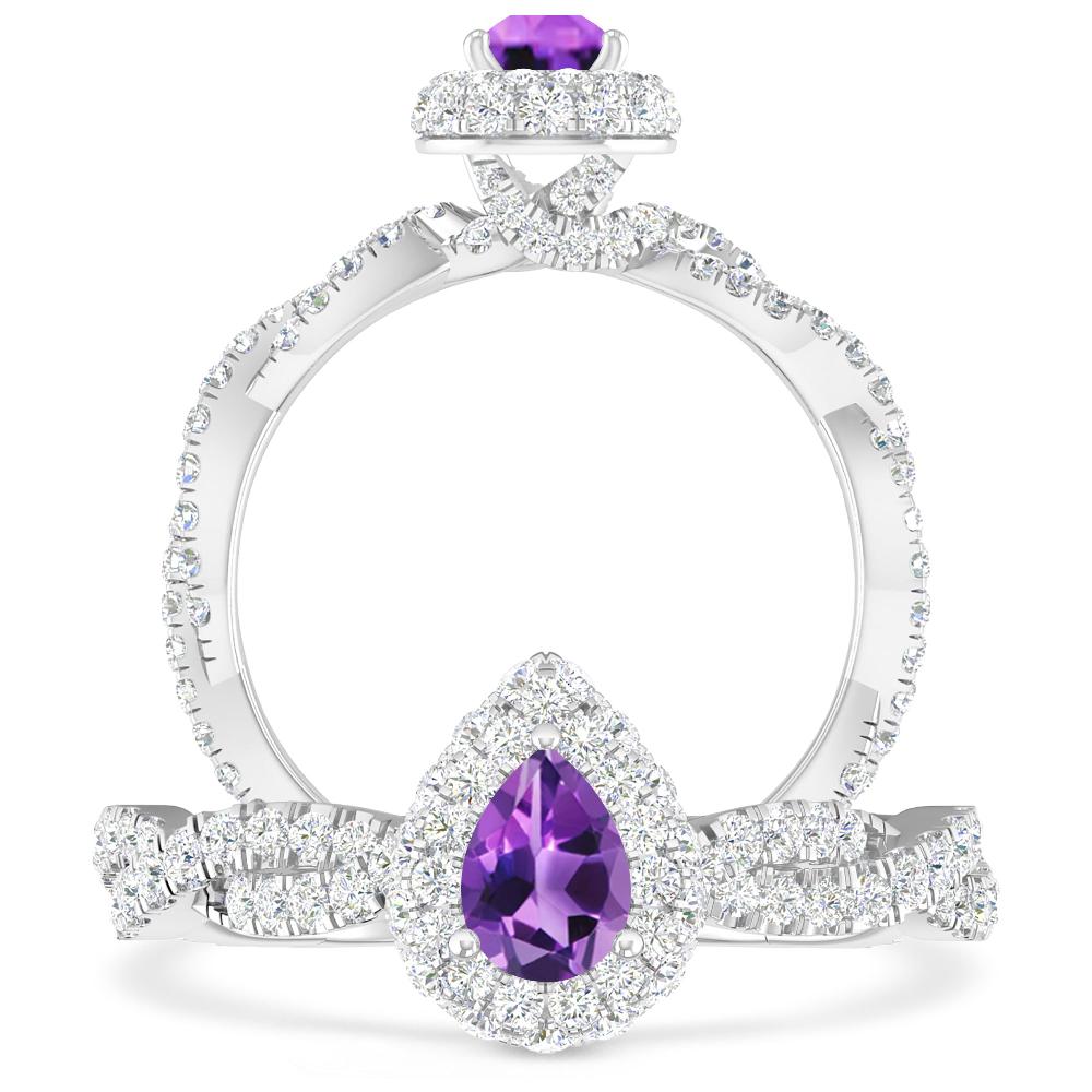 White Gold - Amethyst