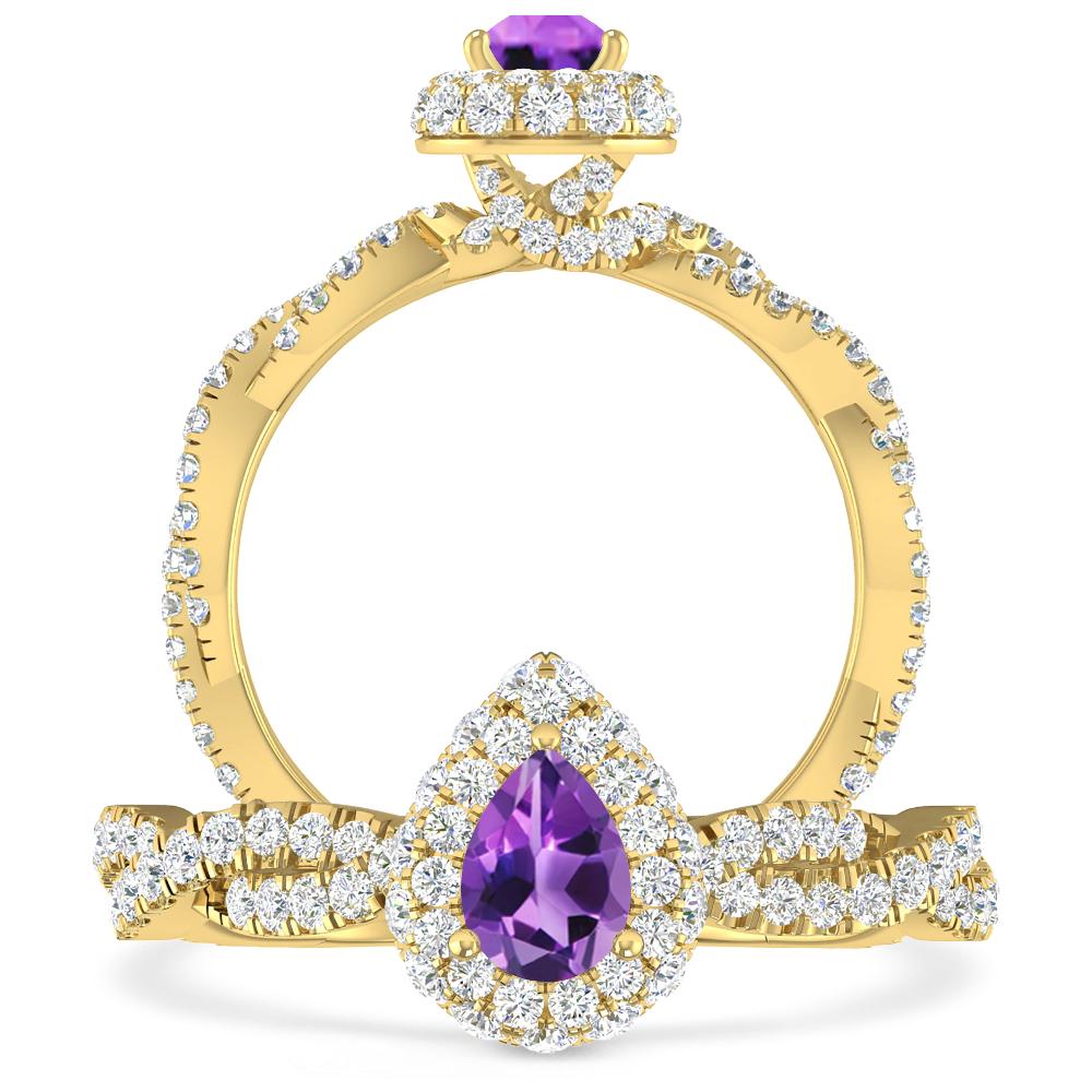 Yellow Gold - Amethyst