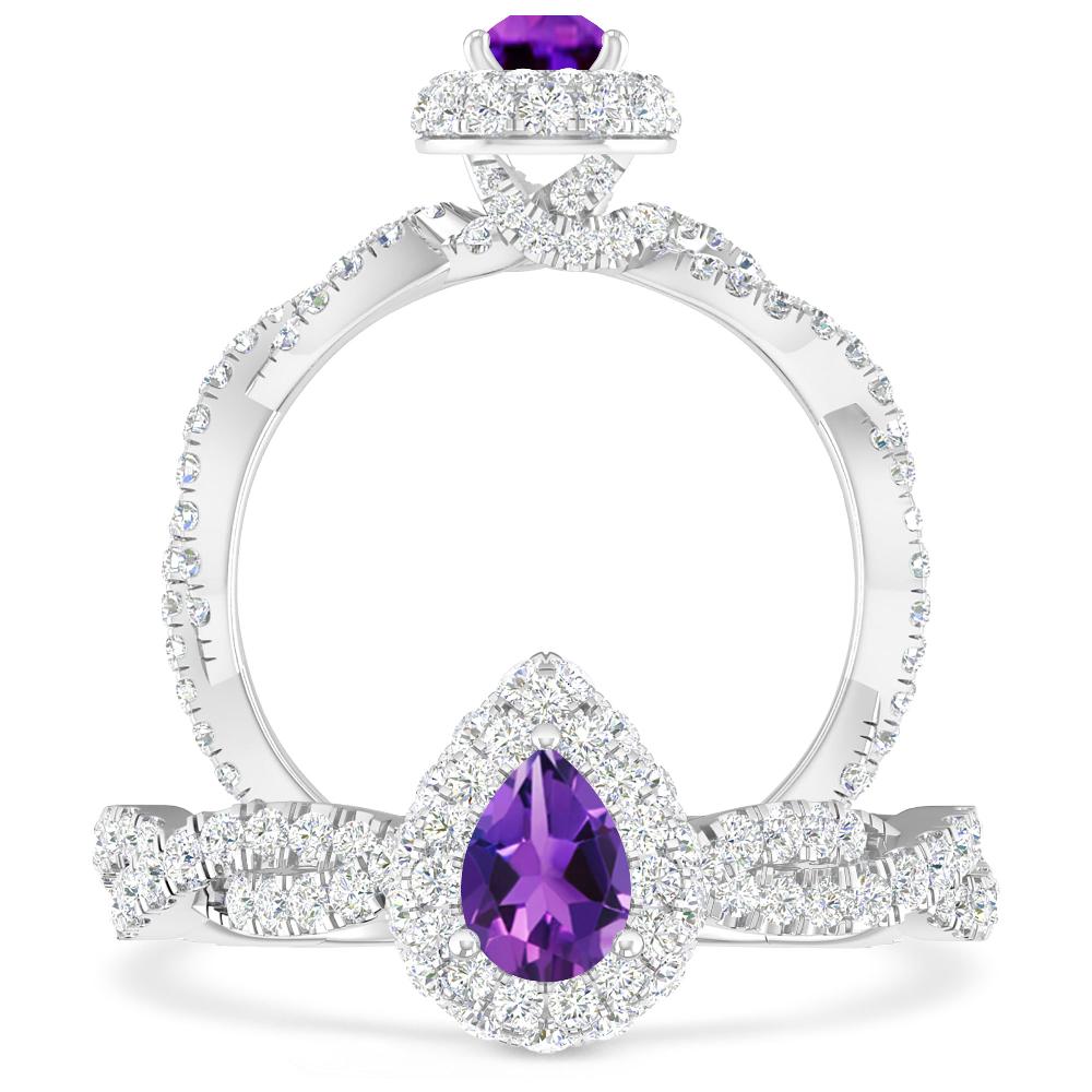 White Gold - Amethyst