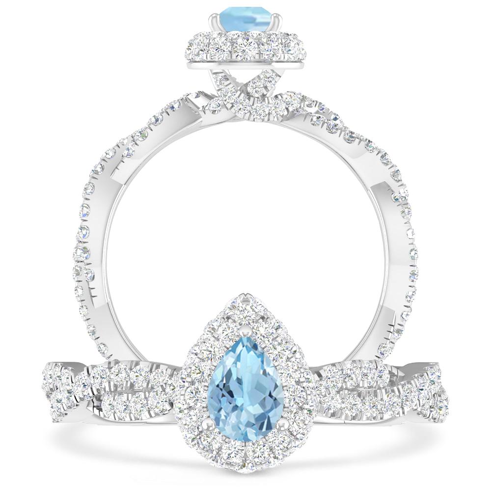 White Gold - Aquamarine