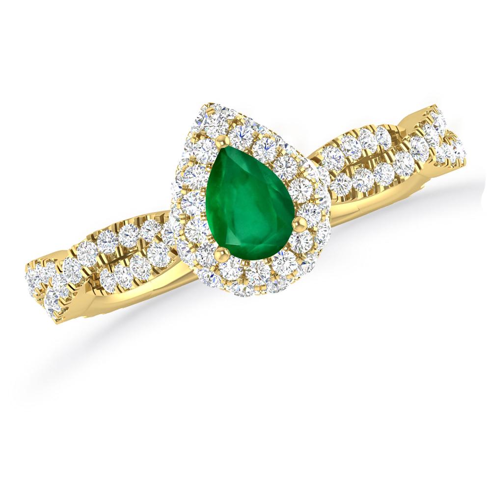 Yellow Gold - Emerald