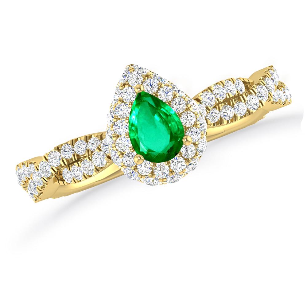 Yellow Gold - Emerald