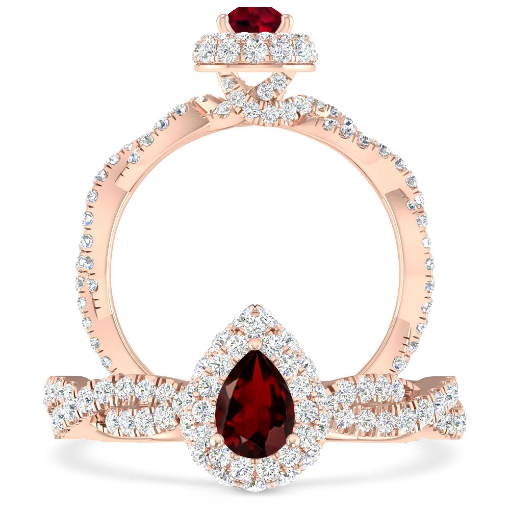 Rose Gold - Garnet