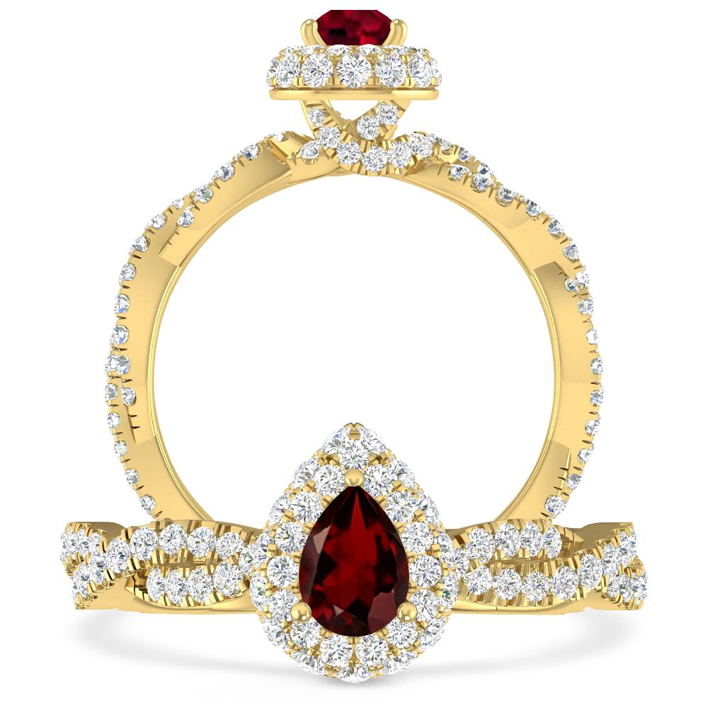 Yellow Gold - Garnet