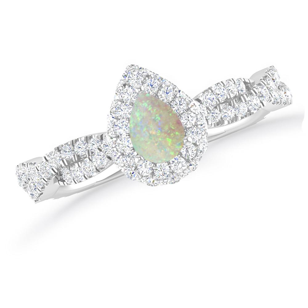 White Gold - Opal