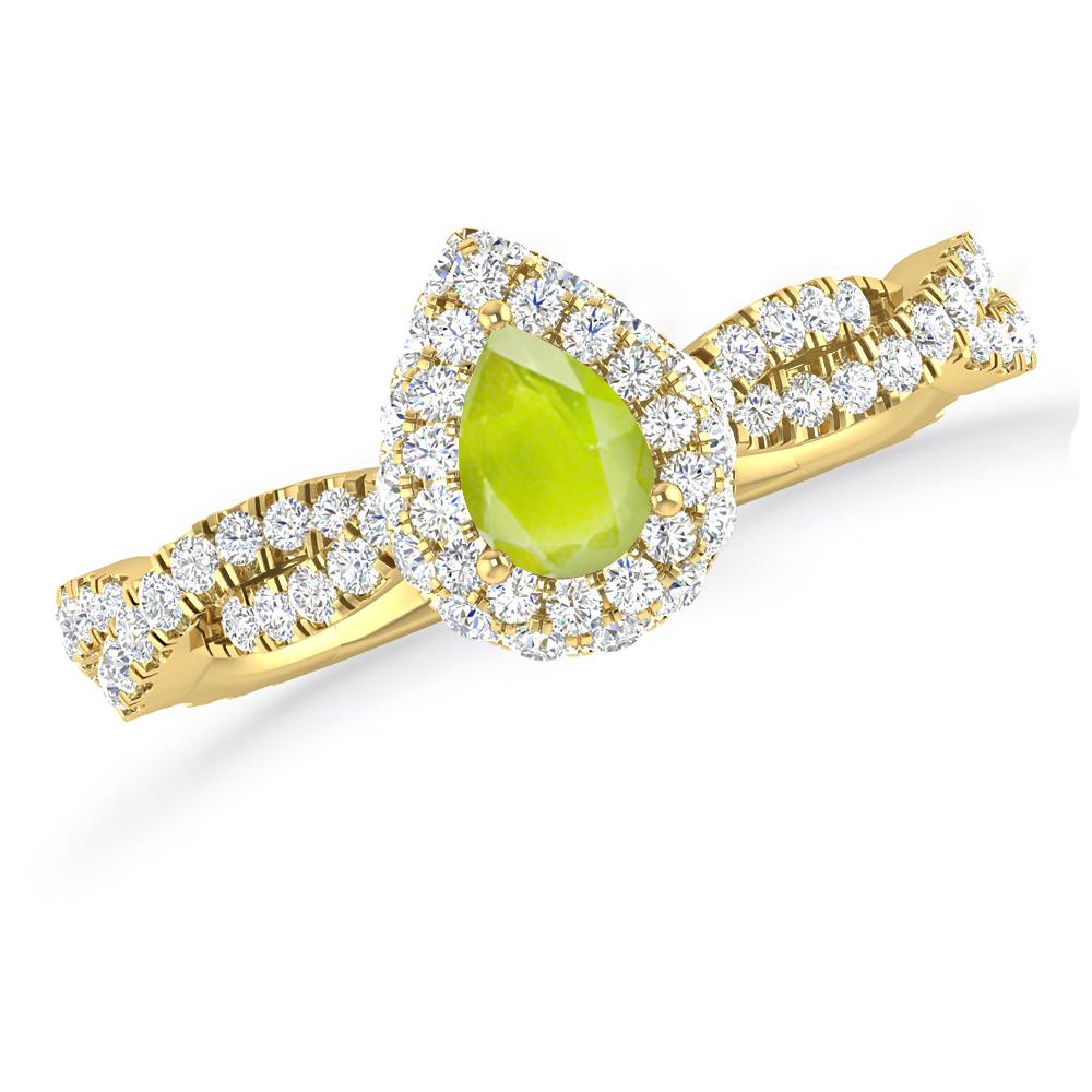 Yellow Gold - Peridot