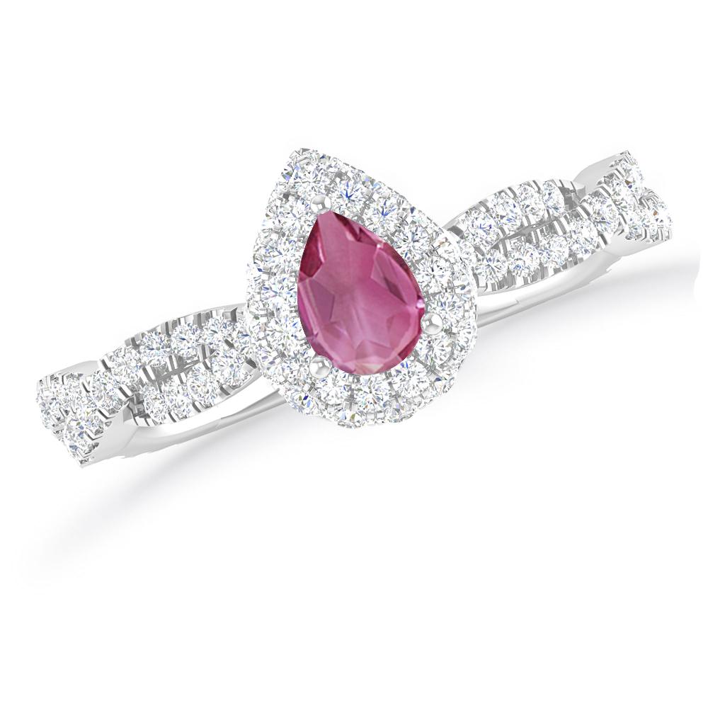 White Gold - Pink Tourmaline