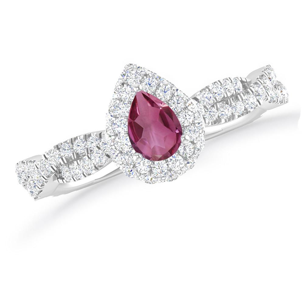 White Gold - Pink Tourmaline