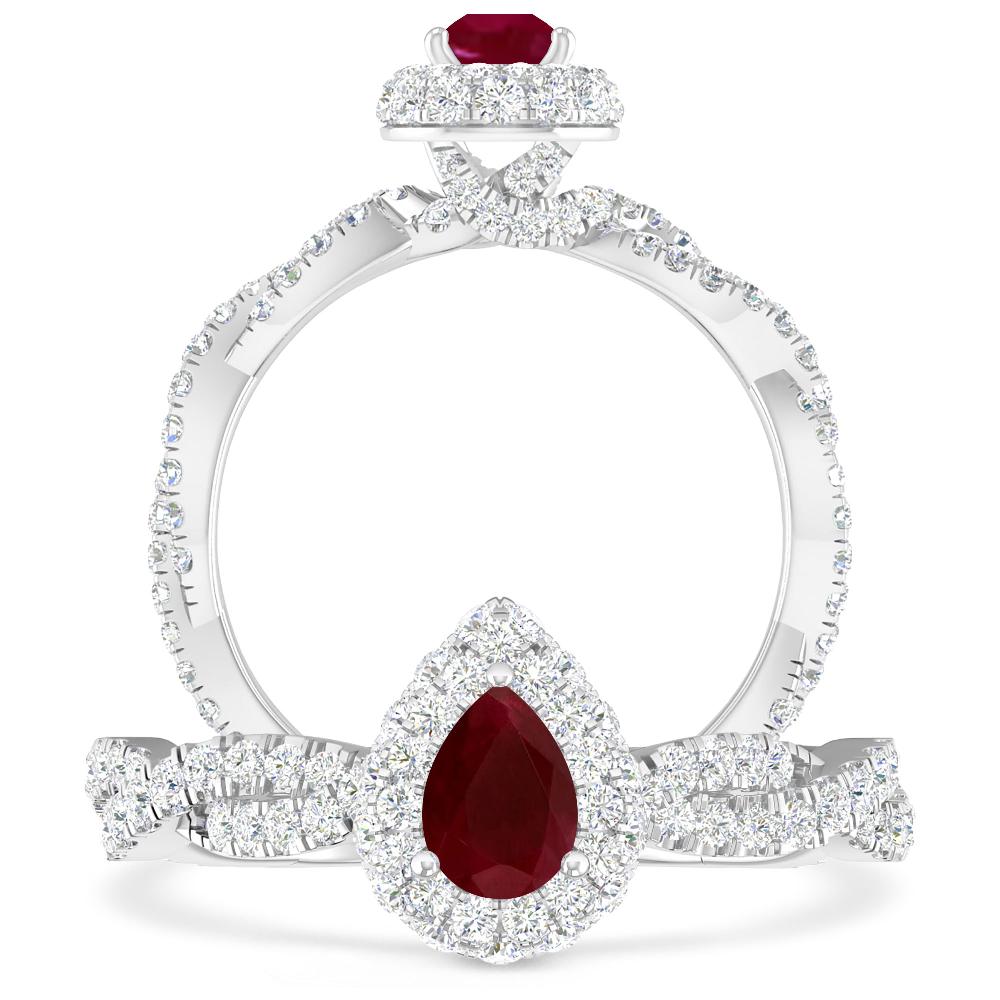 White Gold - Ruby