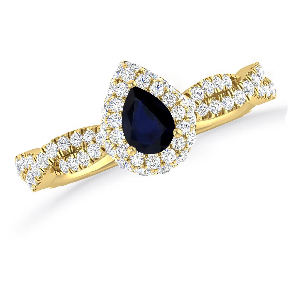 Yellow Gold - Sapphire