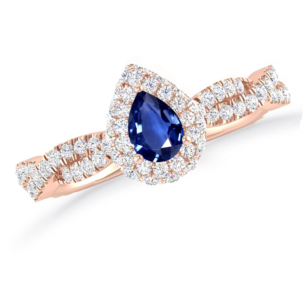 Rose Gold - Sapphire