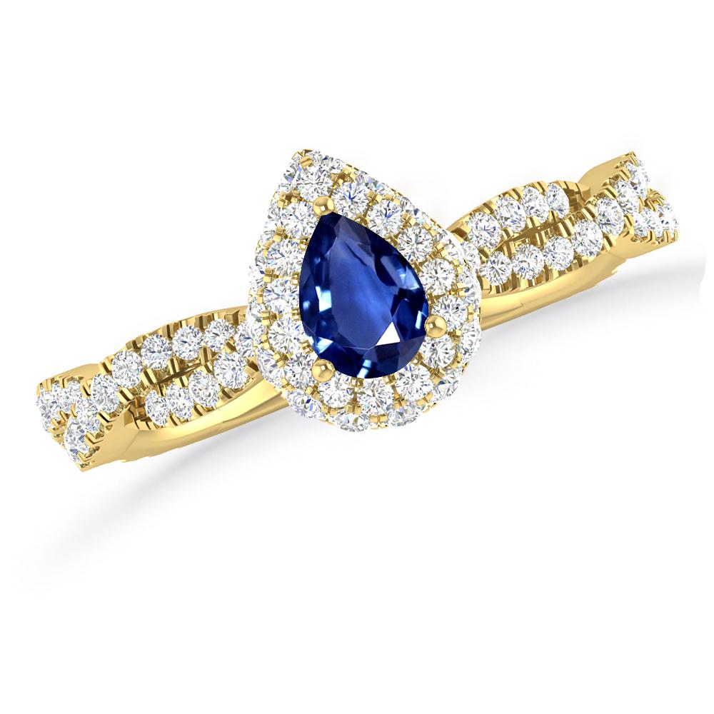 Yellow Gold - Sapphire