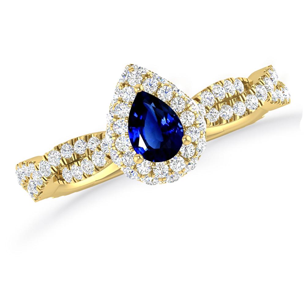 Yellow Gold - Sapphire