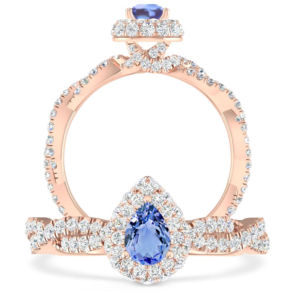 Rose Gold - Tanzanite