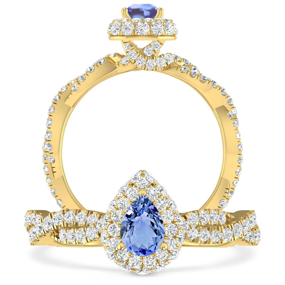 Yellow Gold - Tanzanite