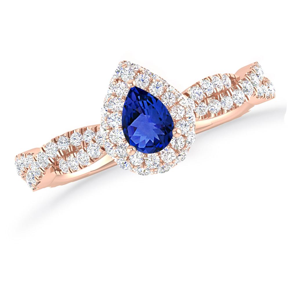 Rose Gold - Tanzanite