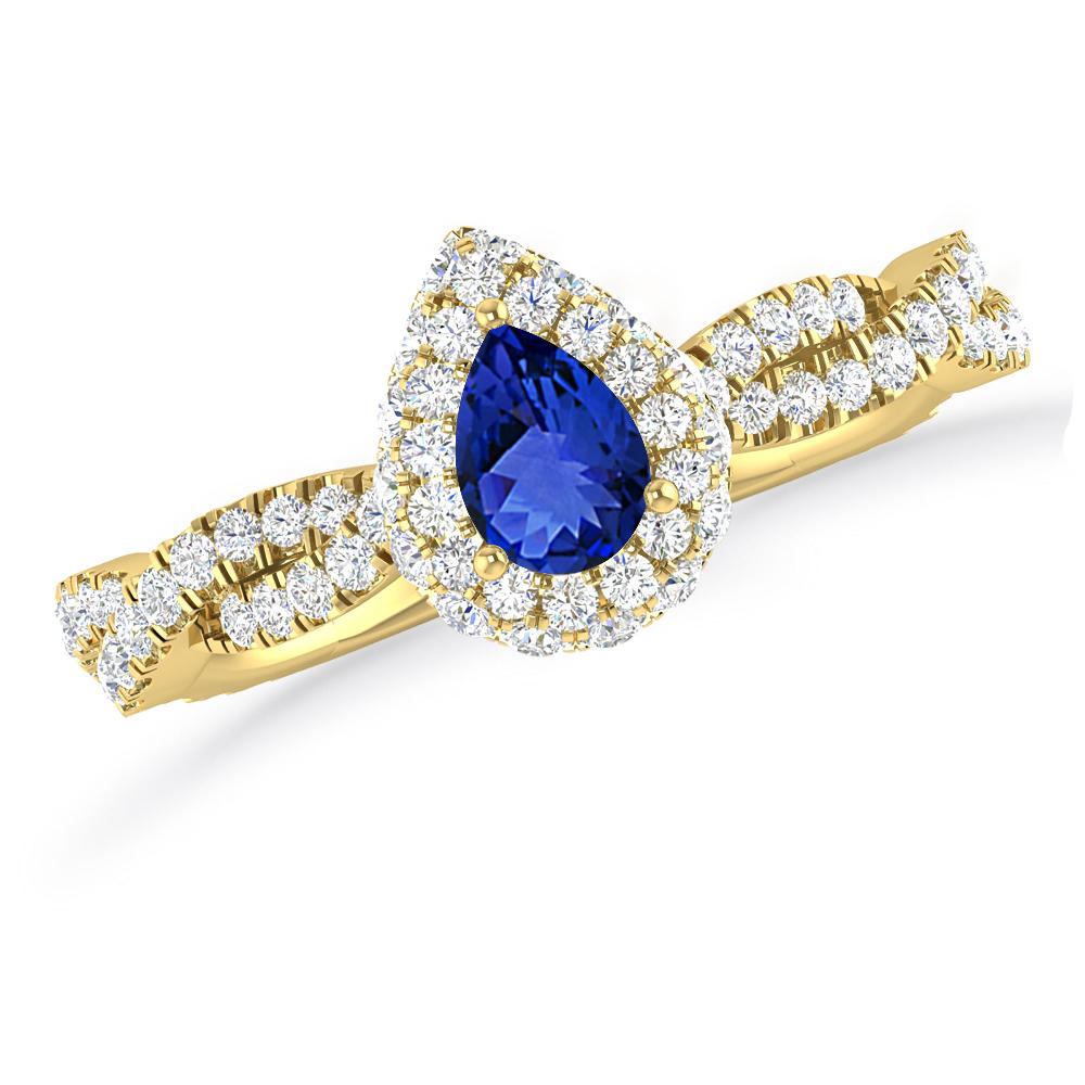 Yellow Gold - Tanzanite