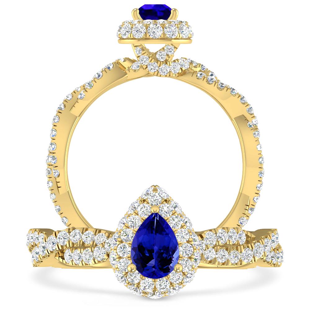 Yellow Gold - Tanzanite