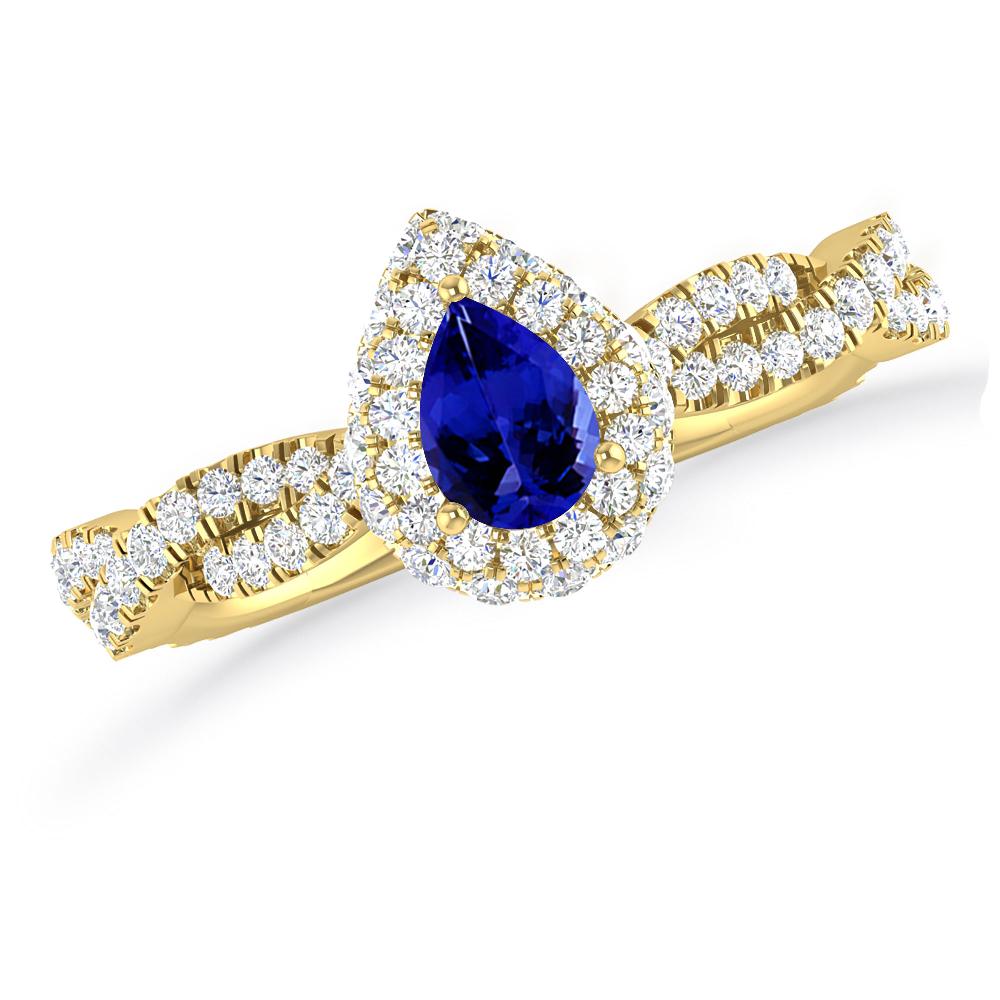 Yellow Gold - Tanzanite