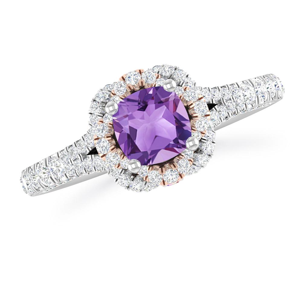 White Gold - Amethyst