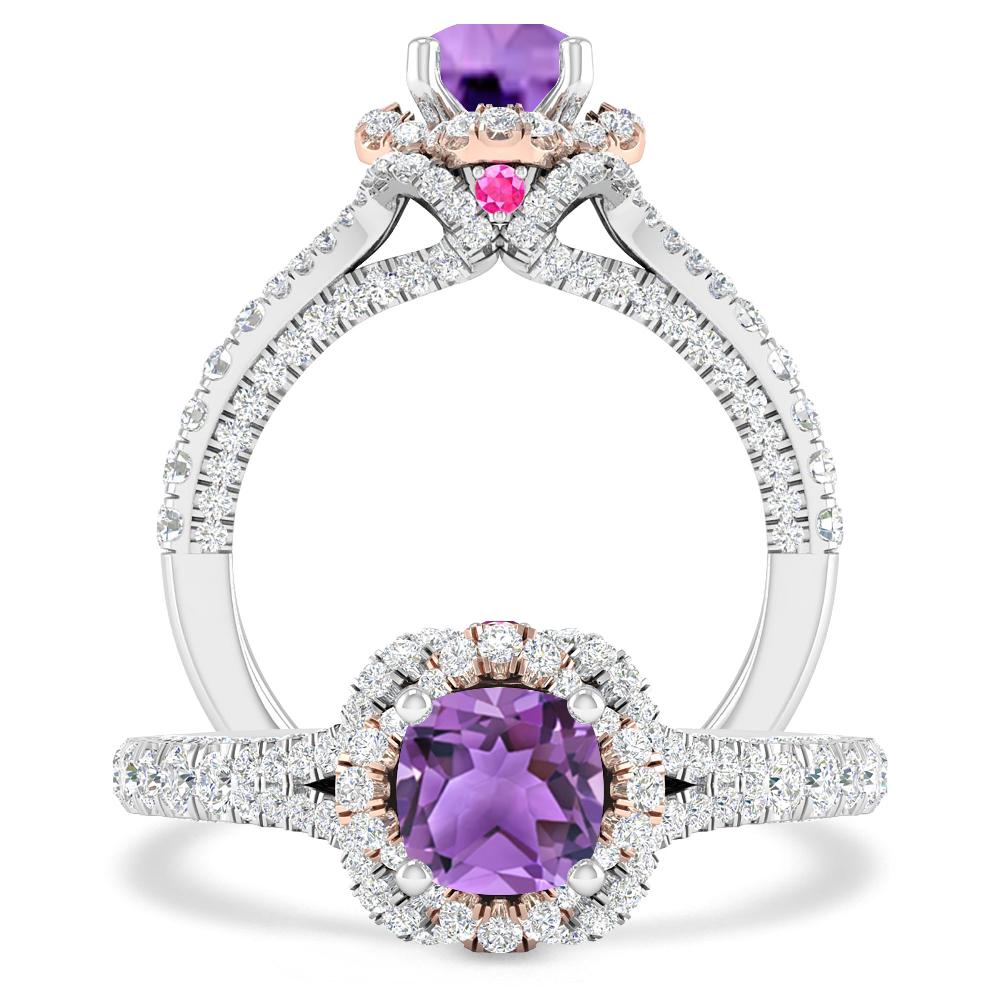 White Gold - Amethyst