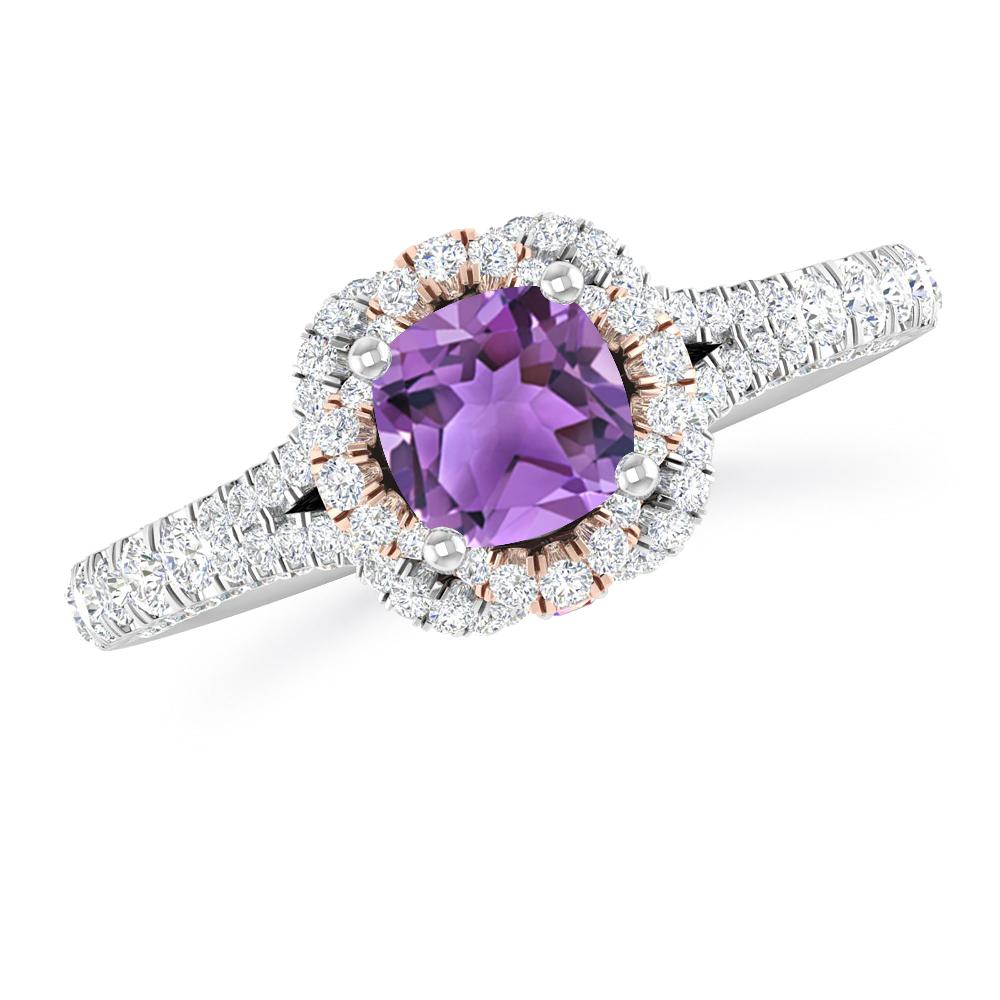 White Gold - Amethyst