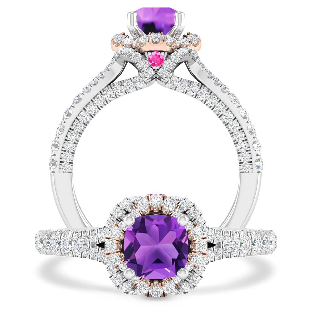 White Gold - Amethyst